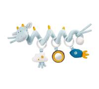 Fehn 065145 Activity-Spirale Drache / Stoff-Spirale zum Greifen und Fühlen für Bett, Kinderwagen, Laufgitter anpassbar / Für Babys und Kleinkinder ab 0+ Monaten / Maße: 30 cm lang