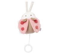 Fehn 068030 - Carillon a forma di coccinella, con meccanismo estraibile per appenderlo, coccolare e afferrare, melodia "Brahms nonna" per neonati e bambini a partire da 0 mesi