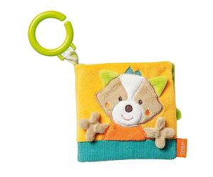 Fehn 071139 Libro illustrato La Volpe, libro tattile in tessuto con figure di animali della foresta, 8 pagine con trilli, carta frusciante e specchi, per neonati e bambini da 0 + mesi, 11 x 11 cm