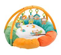 Fehn 071184 3-D-Activity-Nest Eule / Besonders weicher Spielbogen mit 5 abnehmbaren Spielzeugen für Babys Spiel & Spaß von Geburt an / Maße: Ø85cm