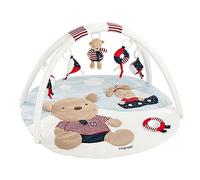 Fehn 3-D coperta attività gioco arco Ocean Club - Coperta per gattonare con 5 giocattoli staccabili da afferrare - Coperta gioco per neonati e bambini da 0+ mesi - regalo di nascita