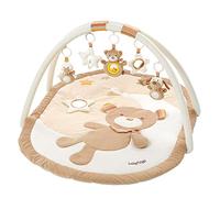 Fehn 160888 coperta Arcobaleno con attività 3D, arco con 5 giocattoli rimovibili, giochi e divertimento dalla nascita, dimensioni: 80 x 105 cm