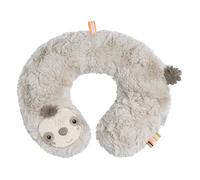 Fehn cuscino cervicale bradipo - con applicazione animale - La forma ergonomica sostiene, alleggerisce il carico e offre una tenuta sicura in auto, nel seggiolino o nel passeggino