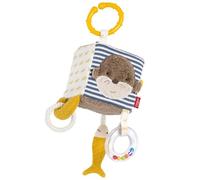 Fehn Cubo di attività Lontra, Gioco di attività Motoria con Elementi di Presa, Giocattolo per Bambini da Appendere, Cubo di attività Motoria per Neonati e Bambini da 0+ Mesi, Dimensioni: 10 x 10 cm