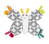 Fehn Farfalla scoppiettante - Animale da afferrare, Suonare, Giocare e produrre Suoni - promuove Sensi e capacità motorie del Bambino - Compagno Ideale per Neonati e Bambini dalla Nascita