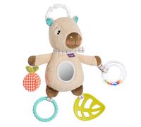 Fehn Gioco attività Capybara Clara - Da appendere per neonati | Con elementi da afferrare e suoni - gioco educativo per neonati fin dalla nascita