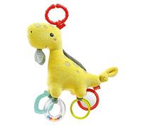 Fehn Gioco attività Dino - da Appendere per Neonati | Con elementi da afferrare e suoni - gioco educativo per neonati fin dalla nascita
