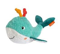 Fehn Gioco da bagno Balena - Animaletto galleggiante in tessuto | Gioco acquatico per variare il divertimento nella vasca, per neonati e bambini fin dalla nascita