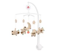 Fehn Capybara - Mobile musicale con carillon, melodia "Weißt du wie viel Sternlein stehen", ausilio per addormentarsi per calmare e occupare, fissaggio per lettino per bambini da 0 a 5 mesi