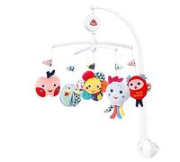 Fehn giostrina musicale COLOR Friends - mobile da appendere con melodia musicale ninna nanna Reverie e personaggi per calmare e intrattenere - Con fissaggio al letto per bambini da 0 a 5 mesi