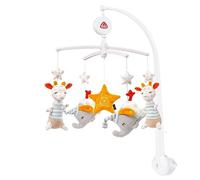 Fehn Giostrina musicale Gute Nacht - Mobile a carica con melodia | Melodia Sai quante stelle e figure per intrattenere e calmare il bambino - con fissaggio al lettino, da 0 a 5 mesi