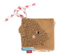 Fehn Libro di stoffa Orso Fred - Libro con motivi animali da afferrare