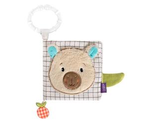 Fehn Libro in tessuto Capybara Clara - Libro tattile da afferrare | 8 pagine con colori e funzioni da toccare e scoprire - ideale a casa e in viaggio