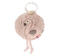 Fehn- Libro in Tessuto con Fenicottero con Motivi Naturali, Colore Rosa, 00042306