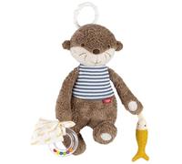 Fehn Giocattolo attività motoria Lontra da appendere – ciondoli da afferrare, rumore – 0+ mesi