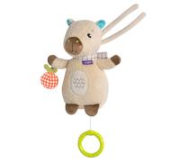 Fehn Mini Carillon Capybara Clara - Peluche e aiuto per il sonno dei neonati