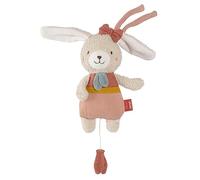 BABY FEHN fehnNATUR Musical Rabbit giocattolo pendente a contrasto con melodia 1 pz