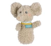 Fehn Mini sonaglio elefante Erik, per afferrare, giocare e sentirsi | Con morbido peluche per giocare, un fedele compagno per neonati e bambini dai 0 mesi in su