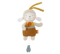 Fehn Mini Carillon pecorella fehnNATUR Peluche e Aiuto per Il Sonno con Cotone, Biologico Melodia, Weißt du wieviel Sternlein Stehen, in Viaggio e a casa per Neonati e Bambini Piccoli