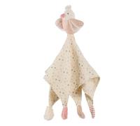 Fehn Panno di Coccole in Mussola Uccello, Coperta con Cotone e Simpatiche Figure da Coccolare e Afferrare, Coperta di Coccole per Neonati e Bambini da 0+ Mesi