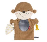 Fehn Otter Theo Wash Mitt - Salvietta per neonati con motivo di animali