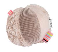 Fehn Palla da gioco con sonaglio fenicottero, mix di materiali, per lanciare, afferrare, da far rotolare, stimola le capacità motorie del bambino, per neonati e bambini a partire da 0 mesi