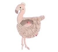 Fehn Copertina doudou con fenicottero, animale di stoffa per giocare, dormire, coccolare, afferrare, compagno di giochi, aiuto per nanna, per neonati e bambini da 0 mesi
