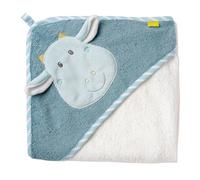 Fehn Poncho bagno con cappuccio Drago - Asciugamano in spugna | Assorbente e morbido, con cappuccio e motivo animale - asciugamano da bagno per neonati e bambini dalla nascita