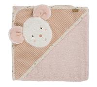 Fehn Poncho bagno con cappuccio Topo - Asciugamano in spugna | Assorbente e morbido, con cappuccio e motivo animale - asciugamano da bagno per neonati e bambini dalla nascita