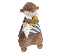 Fehn Riscaldamento Animale Lontra, Accogliente Peluche con Borsa Riscaldante/Raffreddante Rimovibile, Cuscino in Grani per Neonati e Bambini Fin dalla Nascita