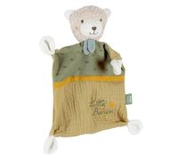 Fehn Schmusetuch Bär Prince - Spielkamerad & Stofftier-Schnuffeltuch mit Baumwolle aus kontrolliert biologischem Anbau (kbA) mit individuell gesticktem Slogan - für Babys & Kleinkinder ab 0+ Monaten