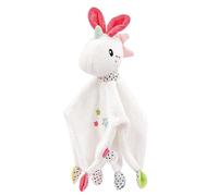 Fehn Unicorno di stoffa da coccolare per neonati, peluche con attacco il ciuccio, pupazzo aiutare sonno, la nanna neonati e bambini 0+ mesi