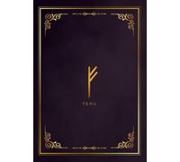 Fehu A5 Vintage Blank Notebook, Sketch book, Diary, 200pages. For women and men who are fascinated by runic languages: Runic Vintage Blank Notebook