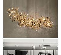 FEHUN Personalità in Paillettes Cromati Fuochi D'Artificio Lampada Lampadario da Bar Lampada in Acciaio Inossidabile Sospensiindustriale Lampadari Di Lusso Illuminazimoderna Decorazisoggiorno Decorazi