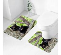 FEHWI Set Tappeti Bagno 2 Pezzi in Microfibra - Tappetino da Bagno Morbido e Antiscivolo - Durevole e Assorbente,Dipartimento degli degli Stati Uniti, Deleware Water Gap, Area Ricreativa Naziona