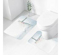 FEHWI Set Tappeti Bagno 2 Pezzi in Microfibra - Tappetino da Bagno Morbido e Antiscivolo - Durevole e Assorbente,Concetto di corpo molecolare del DNA umano Eps10