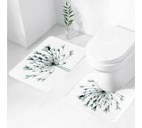 FEHWI Set Tappeti Bagno 2 Pezzi in Microfibra - Tappetino da Bagno Morbido e Antiscivolo - Durevole e Assorbente,Fiore a raggi X, immagine a raggi X di un albero floreale, uno sguardo insolito al
