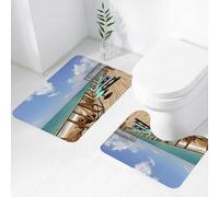 FEHWI Set Tappeti Bagno 2 Pezzi in Microfibra - Tappetino da Bagno Morbido e Antiscivolo - Durevole e Assorbente,Romana beach playa ad Alcossebre anche Alcoceber a Castellon in Spagna