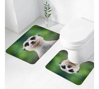 FEHWI Set Tappeti Bagno 2 Pezzi in Microfibra - Tappetino da Bagno Morbido e Antiscivolo - Durevole e Assorbente,Lo sguardo affascinante di Mercart rivolto con curiosità alla telecamera