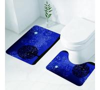 FEHWI Set Tappeti Bagno 2 Pezzi in Microfibra - Tappetino da Bagno Morbido e Antiscivolo - Durevole e Assorbente,Il misterioso albero notturno, L'albero re del celeste, Schema dell'albero e univ