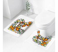 FEHWI Set Tappeti Bagno 2 Pezzi in Microfibra - Tappetino da Bagno Morbido e Antiscivolo - Durevole e Assorbente,Lettera R impilata dall'alfabeto delle palline da gioco