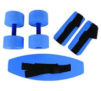Fei 20 - 4200B can-do Deluxe Aquatic Exercise kit, include Jogger - Cintura, polsini e mano bar, piccolo, blu