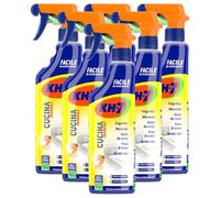 FEI FAN Detergente Spray Cucina Universale, Senza Candeggina, per Un Uso Quotidiano. Profumo di Mandarino e Iris Bianco 750ml (6 Spray)