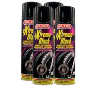 FEI FAN Lucidante Effetto Bagnato per Gomme Extreme Black Super Brillante, Lunga Durata e Resistente all'Acqua. Nero Estremo per Le Gomme 500ml (4 Spray)