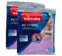 FEI FAN Panno ACTIFIBRE UNIVERSAL Per Suprfici Pulite In Una Sola Passata. Panno 100% Microfibra, Che Garantisce La Massima Assorbenza e Non Lascia Aloni - 27x30,5cm (2 Confezioni)