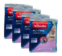 FEI FAN Panno ACTIFIBRE UNIVERSAL Per Suprfici Pulite In Una Sola Passata. Panno 100% Microfibra, Che Garantisce La Massima Assorbenza e Non Lascia Aloni - 27x30,5cm (4 Confezioni)