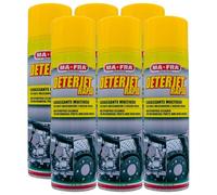 FEI FAN Sgrassante Multiuso DETERJET Rapid per Parti Meccaniche e Dischi Freno. Ideale Anche Nell'Uso Industriale per La Pulizia di Macchinari e Catene 500ml (6 Spray)