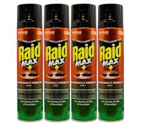 FEI FAN Spray Scarafaggi e Formiche 3in1, Azione Ultra Rapida, con Aroma di Olio di Eucalipto 400ml (4 unità)