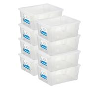 FEI FAN VisualBox M Scatola Multiuso Trasparente, 32,5 x 19 x 11 cm, Capienza 5lt (8 Unità)