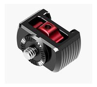 FEICHAO Adaptador de extensión de zapata fría 1/4" conexión de tornillo y diente para soporte de micrófono accesorios de fotografía de cámara